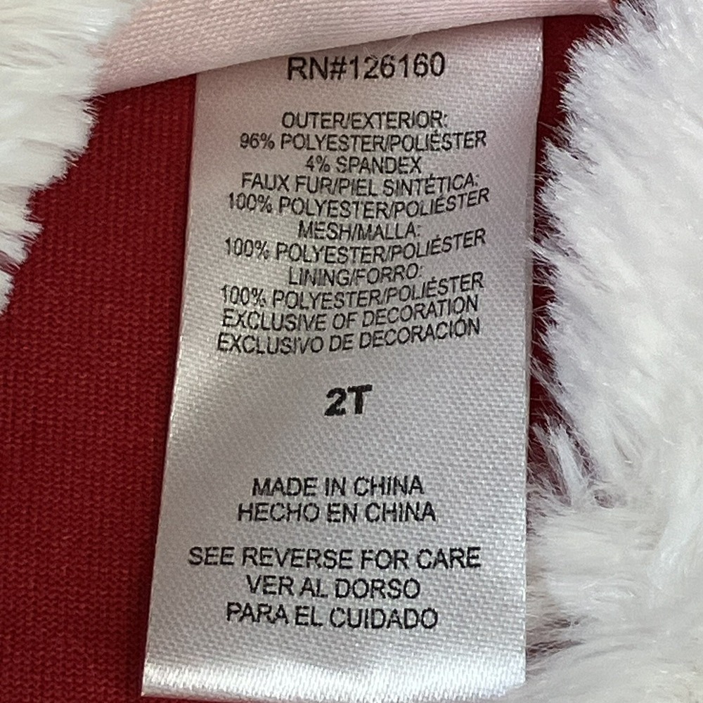 Little Lass Girl Skirt Tights Hat Set / 2T / Santa / 3 Pieces /Christmas Holiday - Picture 7 of 16